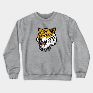Retro Cartoon Tiger Head Crewneck Sweatshirt